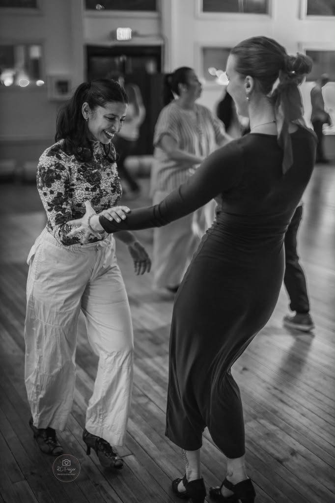 Dancer enjoying a salsa and bachata event